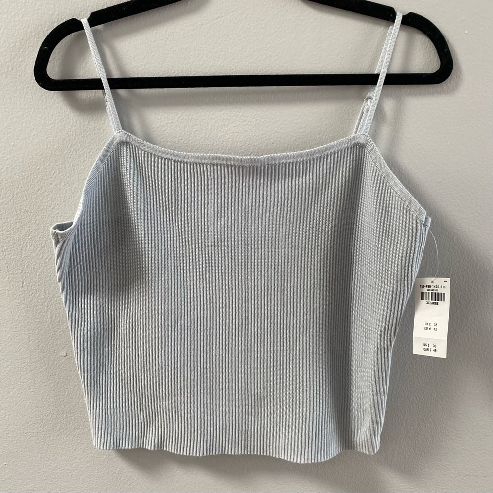 BABY BLUE ABERCROMBIE KNIT TANK